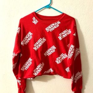 red stranger things pull over